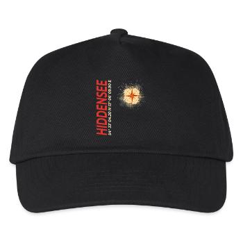 Hiddensee - Kinder Basecap - Schwarz - Vorne