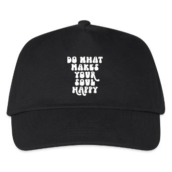Faites ce qui rend votre âme heureuse Citation de motivation - Casquette de baseball Enfant - noir - Devant