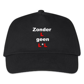 Surprising minimalist typography - Kids’ Baseball Cap - black - Front