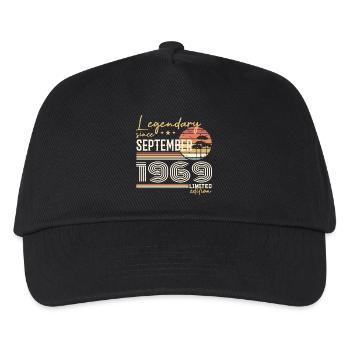September 1969 Geboren im September 1969 September 1969 - Kinder Basecap - Schwarz - Vorne