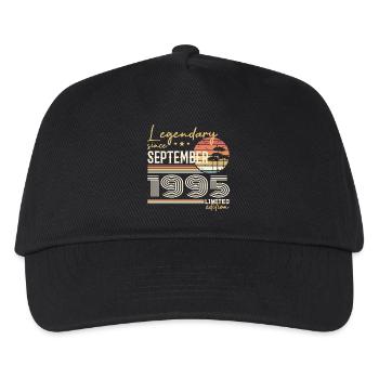 September 1995 Geboren im September 1995 September 1995 - Kinder Basecap - Schwarz - Vorne