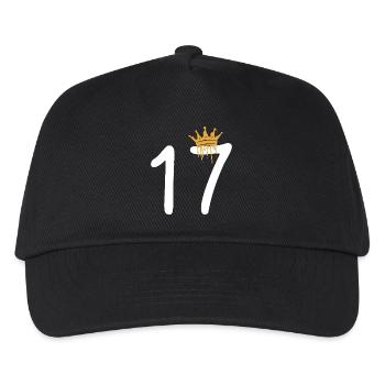 17 - Kids’ Baseball Cap - black - Front