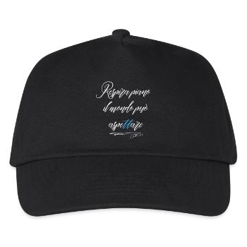 Respirez lentement, le monde peut attendre - Casquette de baseball Enfant - noir - Devant