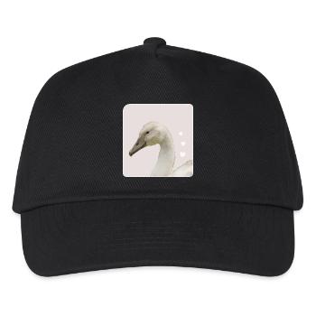 young swan white swan mute swan - Kids’ Baseball Cap - black - Front