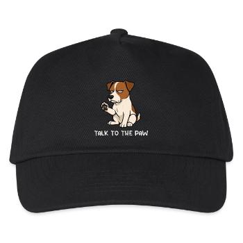 Talk to the Paw Jack Russel terrier Jack russel - Kids’ Baseball Cap - black - Front
