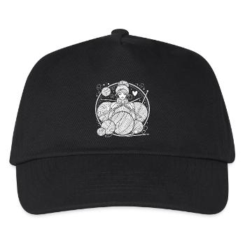 Knitting Design – Style & Cosiness - Kids’ Baseball Cap - black - Front