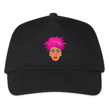 Pink Drag Queen - Kinder Basecap - Schwarz - Vorne