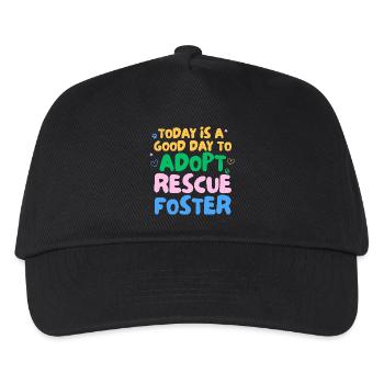 ADOPT DON'T SHOP - Kids’ Baseball Cap - black - Front