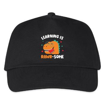 Dinosaur Kindergarten Elementary Kids - Kids’ Baseball Cap - black - Front