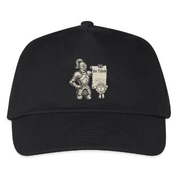 Sir Tified Chevalier Drôle Renaissance Faire Hommes GN - Casquette de baseball Enfant - noir - Devant