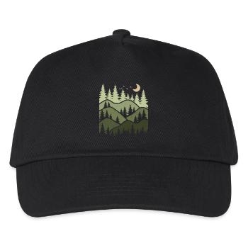 Forest Landscape Nature Trees Nature Lovers - Kids’ Baseball Cap - black - Front