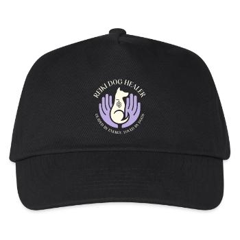 Energie Choku Symbol Reiki Hund - Kinder Basecap - Schwarz - Vorne