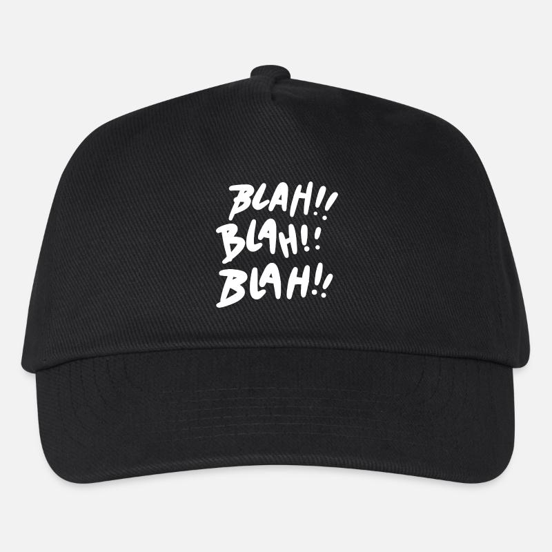 Bla Bla Bla Blanc - Casquette de baseball Enfant - noir