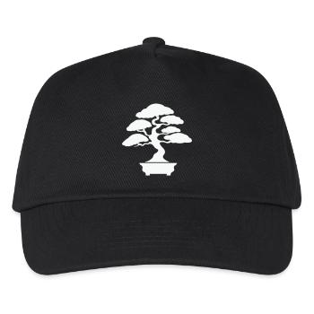 Zen Bonsai Silhouette - Kids’ Baseball Cap - black - Front