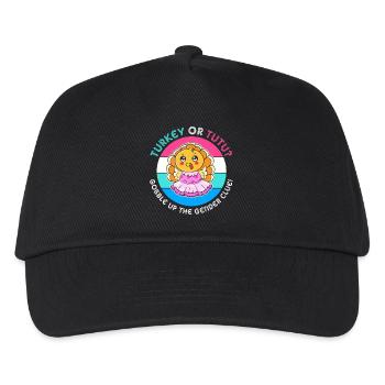 Thanksgiving Gender Reveal Mom-to-be - Kids’ Baseball Cap - black - Front