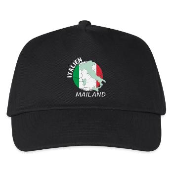 Milan - Kids’ Baseball Cap - black - Front
