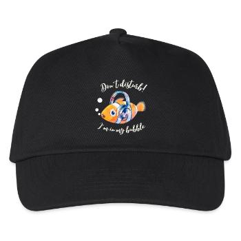 Nicht stören! Ich bin in meiner Blase - Kinder Basecap - Schwarz - Vorne
