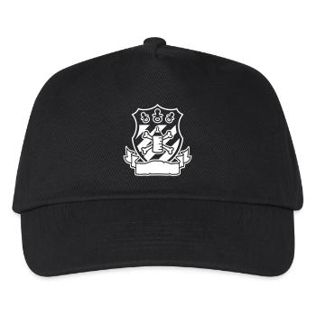 Coat of Arms Pacifier Pirate – Funny Baby & Parents - Kids’ Baseball Cap - black - Front