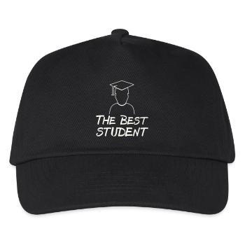Der Beste Student – Abschlussmotiv - Kinder Basecap - Schwarz - Vorne