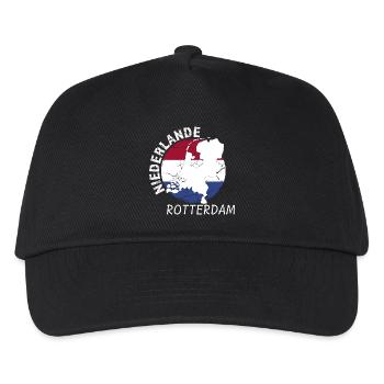 Rotterdam - Kids’ Baseball Cap - black - Front