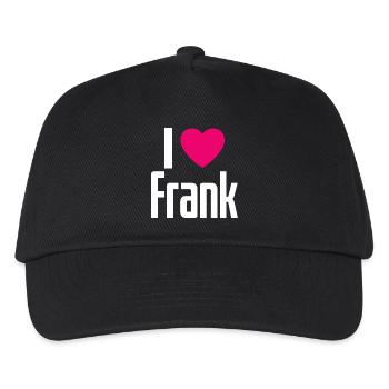 I Love Frank Pink Heart I Love Frank - Kids’ Baseball Cap - black - Front