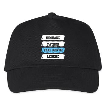 Taxi Taxifahrer - Kinder Basecap - Schwarz - Vorne