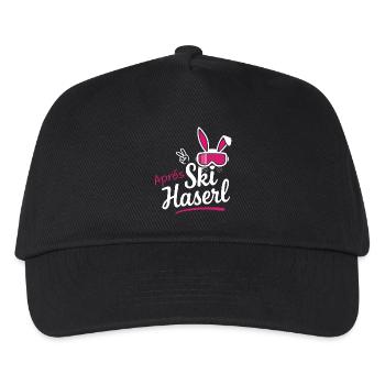 Après Ski Haserl Women's Outfit Party Hut Slope - Kids’ Baseball Cap - black - Front