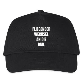 Fliegender Wechsel an die Bar! - Kinder Basecap - Schwarz - Vorne
