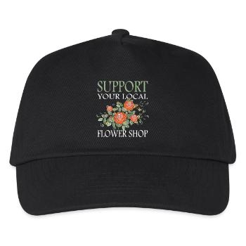 Floristin Garten Gärtner Pflanzen - Kinder Basecap - Schwarz - Vorne
