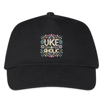 Uke-aholic - Kids’ Baseball Cap - black - Front