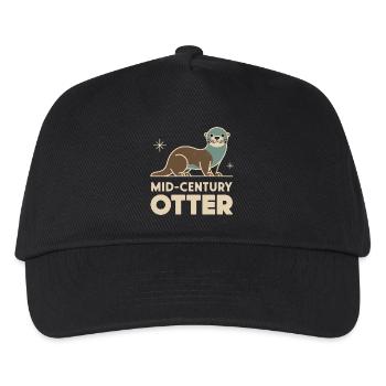Mid-Century Otter - Kids’ Baseball Cap - black - Front