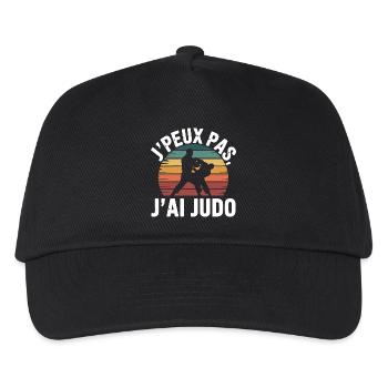 Je Peux Pas J'ai Judo Humour cadeau - Casquette de baseball Enfant - noir - Devant