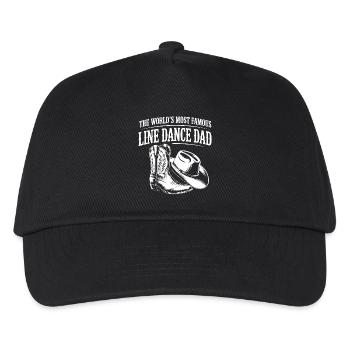 Line Dance Dad Western Boots - Kids’ Baseball Cap - black - Front