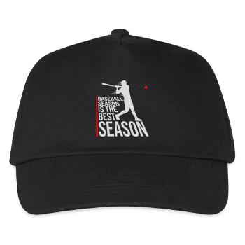 Baseball Season Is The Best Season Fan Game Sports - Kids’ Baseball Cap - black - Front