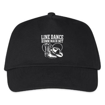 Line Dance Come join us - Kids’ Baseball Cap - black - Front