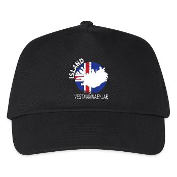 Vestmannaeyjar - Kids’ Baseball Cap - black - Front