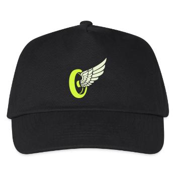 Aile de roue - Casquette de baseball Enfant - noir - Devant