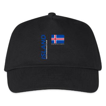 Vestmannaeyjar - Kids’ Baseball Cap - black - Front
