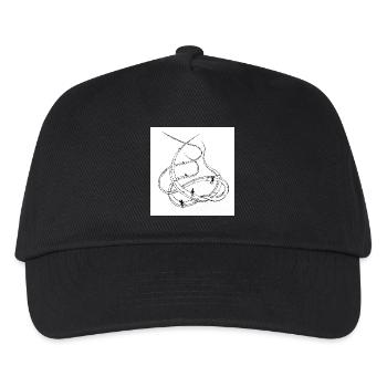 Multi-layered looping paths - Kids’ Baseball Cap - black - Front