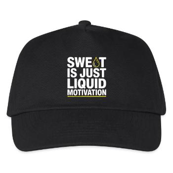 Sweat Is Just Liquid Motivation – Gym Saying - Kids’ Baseball Cap - black - Front