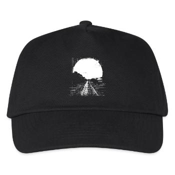 Railway Drawing - Kids’ Baseball Cap - black - Front