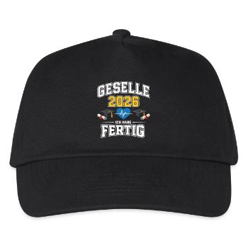Journeyman's examination passed Gift Journeyman 2026 - Kids’ Baseball Cap - black - Front