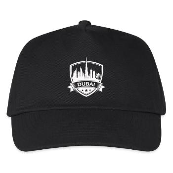 Dubai Skyline Badge Sign - Kids’ Baseball Cap - black - Front