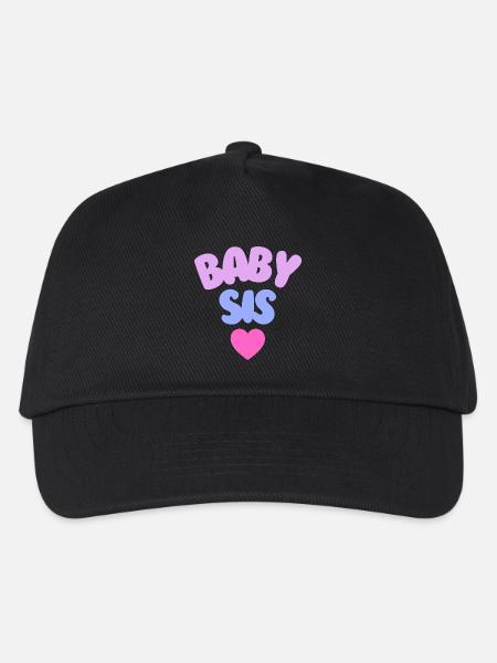 Baby Sis Love - Kids’ Baseball Cap - black