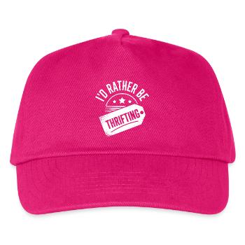 Ich würde lieber im Secondhand-Geschäft sein - Kinder Basecap - Fuchsia - Vorne