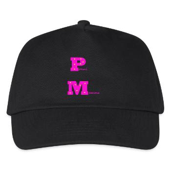 Pony mom pink with stars - Kids’ Baseball Cap - black - Front