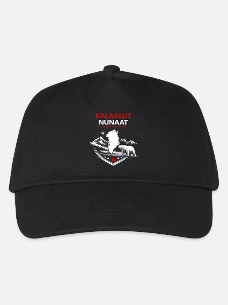 Kalaallit Nunaat - Grönland Natur & Protest Motiv - Kinder Basecap - Schwarz