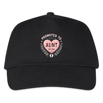 Aunt 2026 Aunt 2026 Promoted to Aunt 2026 - Kids’ Baseball Cap - black - Front