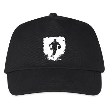 Rugby Streetart - Kinder Basecap - Schwarz - Vorne