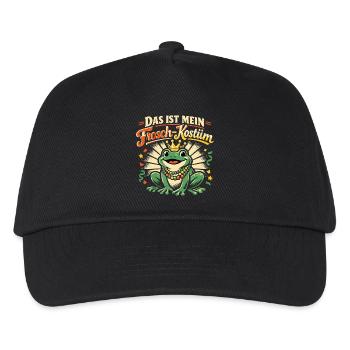Das ist Mein Frosch Kostüm - Kinder Basecap - Schwarz - Vorne